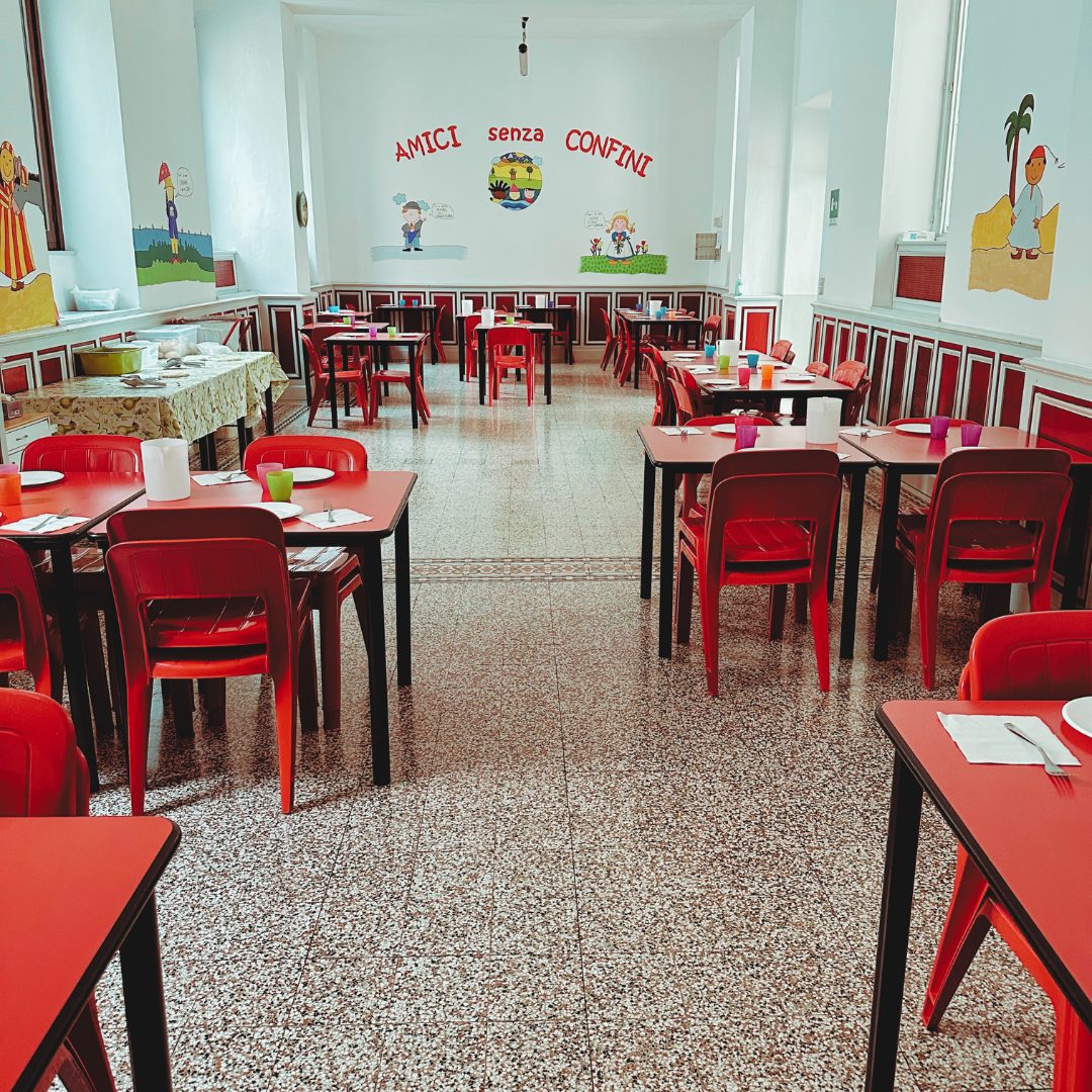 La sala mensa della scuola primaria