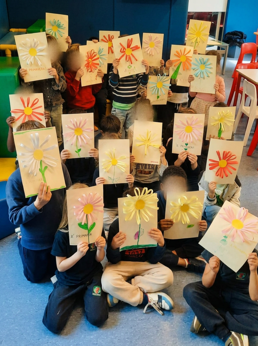 I lavori dei bambini in classe