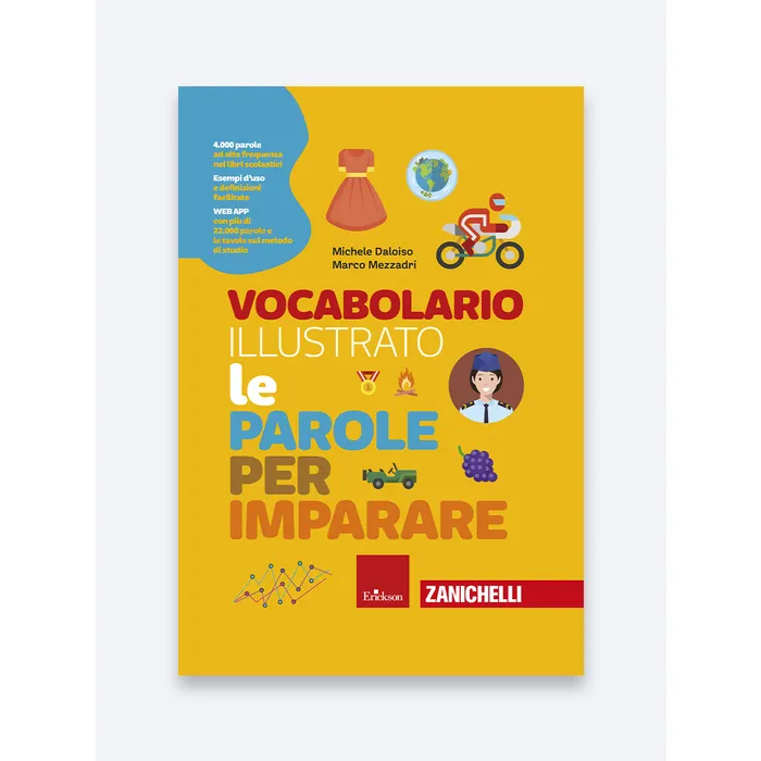 Copertina del vocabolario illustrato «Le parole per imparare», Erickson – Zanichelli